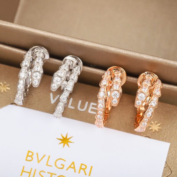 Bvlgari SERPENTI VIPER Earrings with Geometric Snake Design