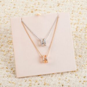Bvlgari B.zero1 Diamond Necklace with Premium Quality and Spiral Design