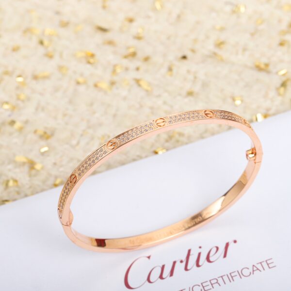 Cartier Love Narrow Diamond Bracelet - Image 2
