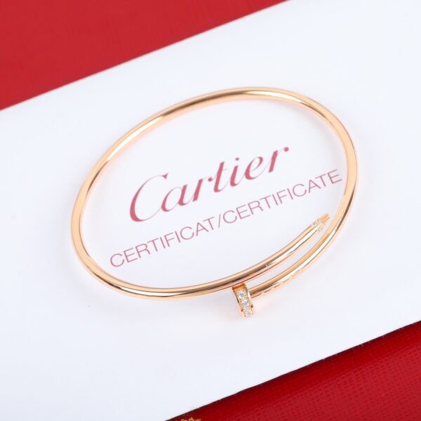 Classic Diamond Nail Bracelet - Narrow Elastic Version - Image 4