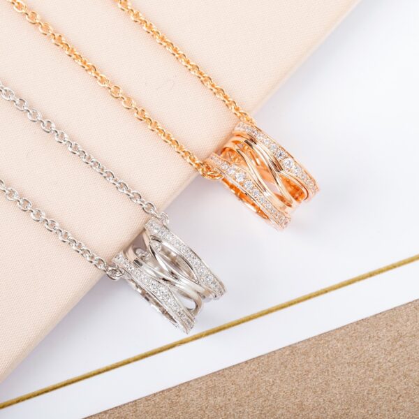 Ultimate Quality Bvlgari B.zero1 Diamond Necklace - Image 2