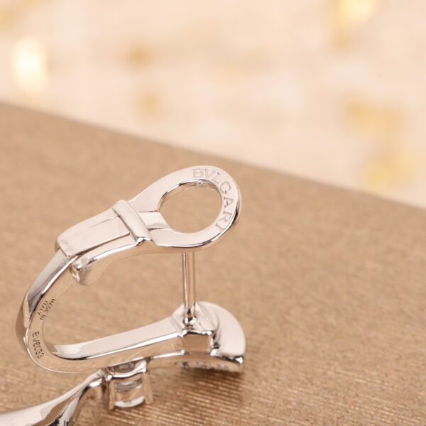 Bvlgari DIVAS' DREAM Diamond Earrings - Elegant Fan Design - Image 3