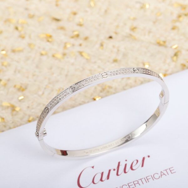 Cartier Love Narrow Diamond Bracelet - Image 3