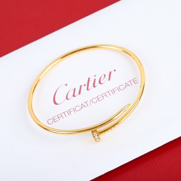 Classic Diamond Nail Bracelet - Narrow Elastic Version - Image 3