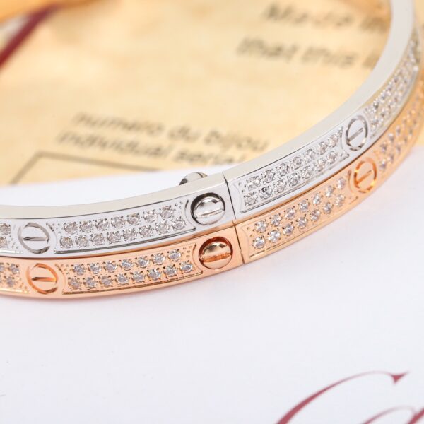Cartier Love Narrow Diamond Bracelet - Image 5