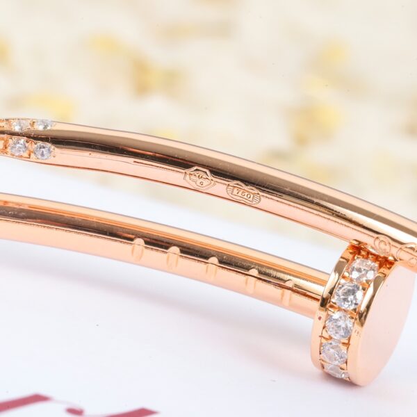 Classic Diamond Nail Bracelet - Narrow Elastic Version - Image 6