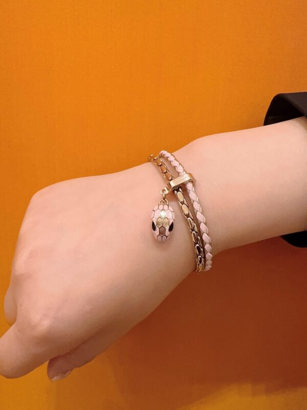 Wearing Bvlgari Serpenti Double-Layer Bracelet