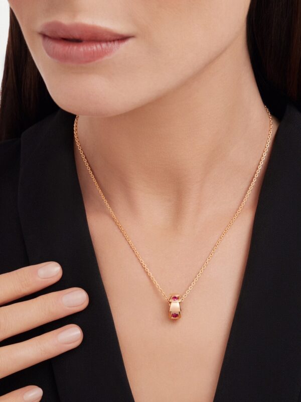 Bvlgari-Inspired Snake Bone Ruby Necklace - Image 8
