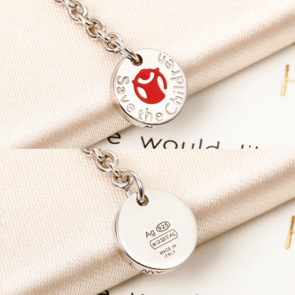 925 Silver Bvlgari Save the Children necklace - Image 6