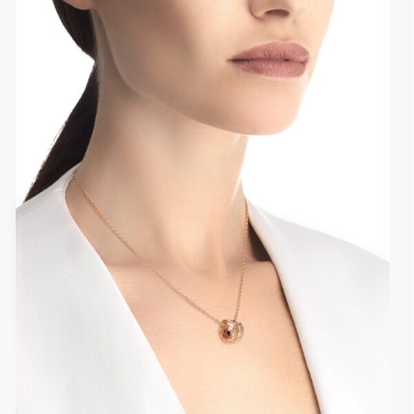 Bvlgari Serpenti Viper Double Coil Diamond Snake Necklace - Image 9